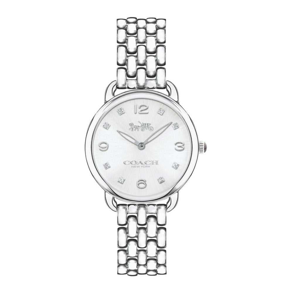 COACH DELANCEY ANALOG QUARTZ SILVER STAINLESS STEEL 14502781 WOMEN'S WATCH - H2 Hub Watches