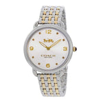 COACH DELANCEY ANALOG QUARTZ TWO TONE STAINLESS STEEL 14502788 WOMEN'S WATCH - H2 Hub Watches