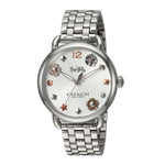 COACH DELANCEY ANALOG QUARTZ SILVER STAINLESS STEEL 14502810 WOMEN'S WATCH - H2 Hub Watches