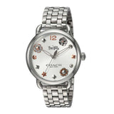 COACH DELANCEY ANALOG QUARTZ SILVER STAINLESS STEEL 14502810 WOMEN'S WATCH - H2 Hub Watches