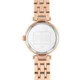 COACH 14503736 WHITE DIAL ROSE GOLD STAINLESS STEEL WOMEN'S WATCH