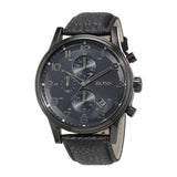 HUGO BOSS CHRONOGRAPH SILVER STAINLESS STEEL 1512567 LEATHER STRAP  MEN'S WATCH - H2 Hub Watches