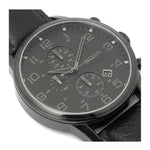 HUGO BOSS CHRONOGRAPH SILVER STAINLESS STEEL 1512567 LEATHER STRAP  MEN'S WATCH - H2 Hub Watches