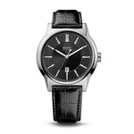 HUGO BOSS ARCHITECTURE ANALOG QUARTZ SILVER STAINLESS STEEL 1512911 LEATHER STRAP MEN'S WATCH - H2 Hub Watches