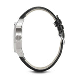 HUGO BOSS ARCHITECTURE ANALOG QUARTZ SILVER STAINLESS STEEL 1512911 LEATHER STRAP MEN'S WATCH - H2 Hub Watches