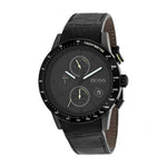 HUGO BOSS RAFALE CHRONOGRAPH BLACK STAINLESS STEEL 1513389 LEATHER STRAP MEN'S WATCH - H2 Hub Watches