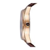 HUGO BOSS CHRONOGRAPH HERITAGE ROSE GOLD STAINLESS STEEL 1513468 BROWN LEATHER STRAP MEN'S WATCH - H2 Hub Watches