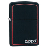 CLASSIC BLACK AND RED ZIPPO LIGHTER #218ZB