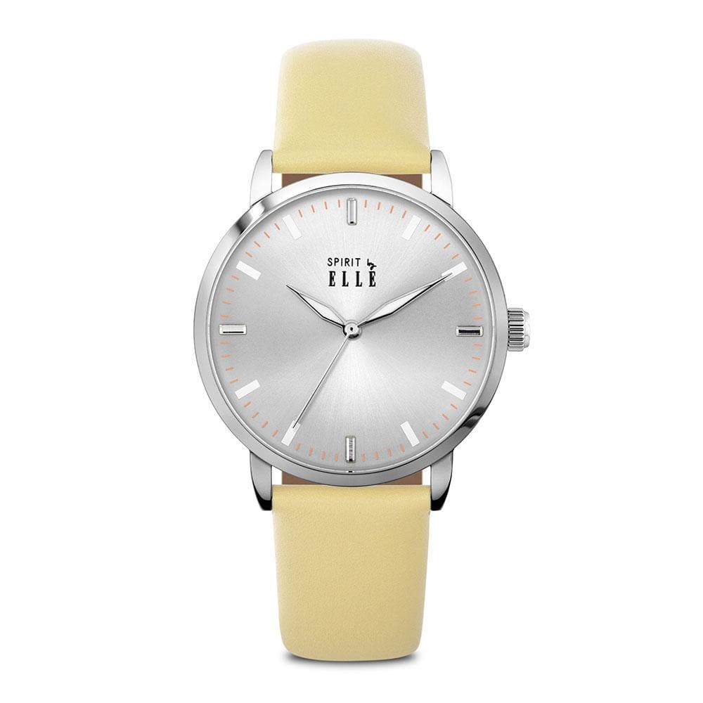 ELLE ES20103S01X YELLOW LEATHER STRAP WOMEN S WATCH H2 Hub