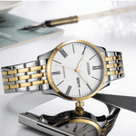 CITIZEN NH8354-58AB AUTOMATIC TWO TONE GOLD STAINLESS STEEL MEN'S WATCH - H2 Hub Watches