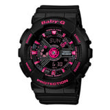 CASIO BABY-G BA-111-1ADR DIGITAL QUARTZ BLACK RESIN WOMEN'S WATCH - H2 Hub Watches