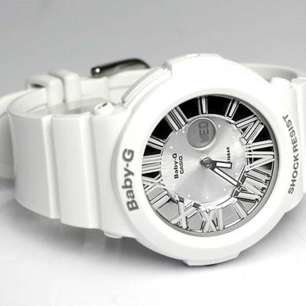 CASIO BABY-G BGA-160-7B1DR NEON ILLUMINATOR DIGITAL QUARTZ WHITE RESIN WOMEN'S WATCH - H2 Hub Watches