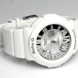 CASIO BABY-G BGA-160-7B1DR NEON ILLUMINATOR DIGITAL QUARTZ WHITE RESIN WOMEN'S WATCH - H2 Hub Watches