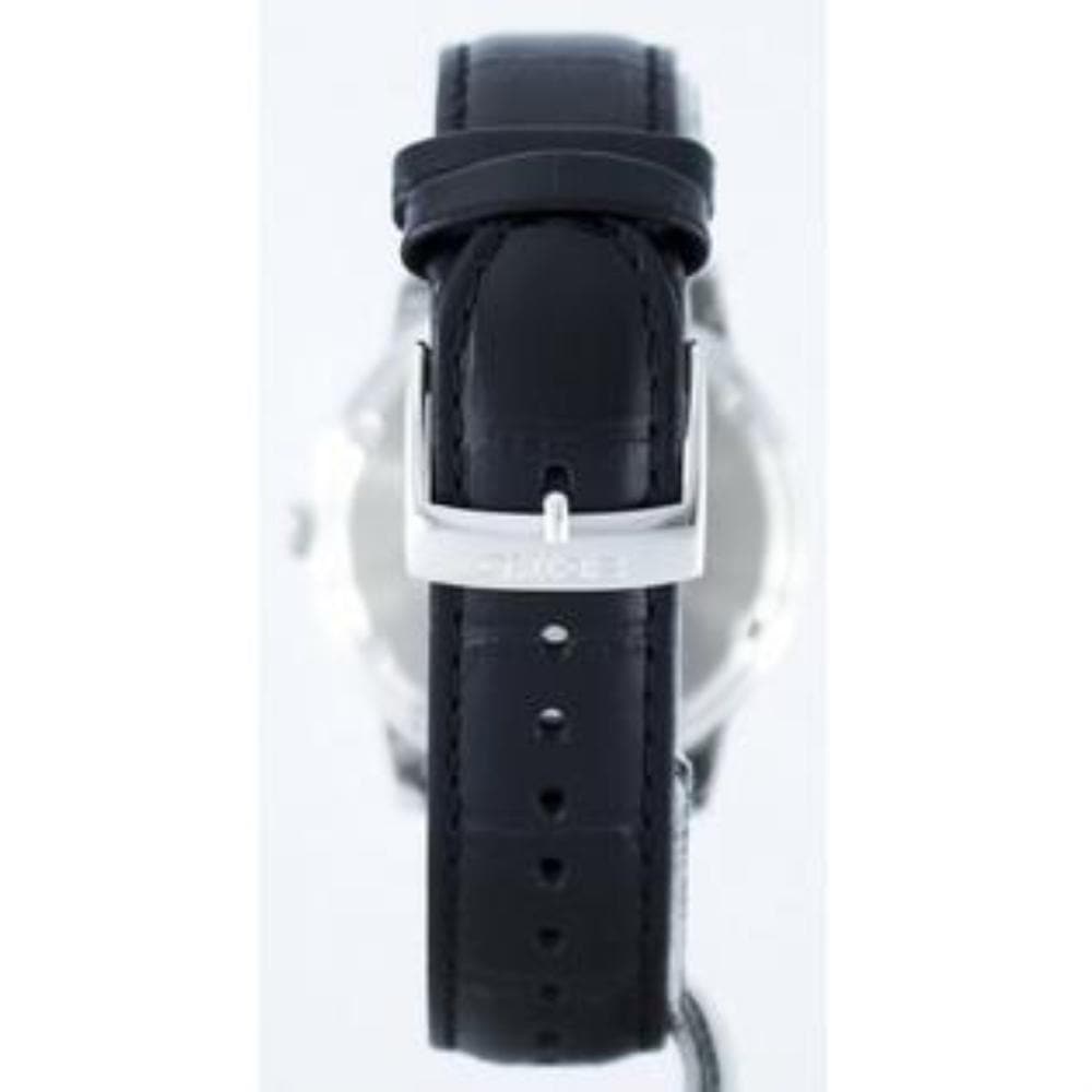 SEIKO GENERAL SGEH69P1 ANALOG MEN'S BLACK LEATHER STRAP WATCH - H2 Hub Watches