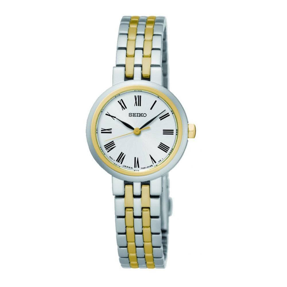 SEIKO GENERAL SRZ462P1 ANALOG STAINLESS STEEL WOMEN'S TWO TONE WATCH - H2 Hub Watches