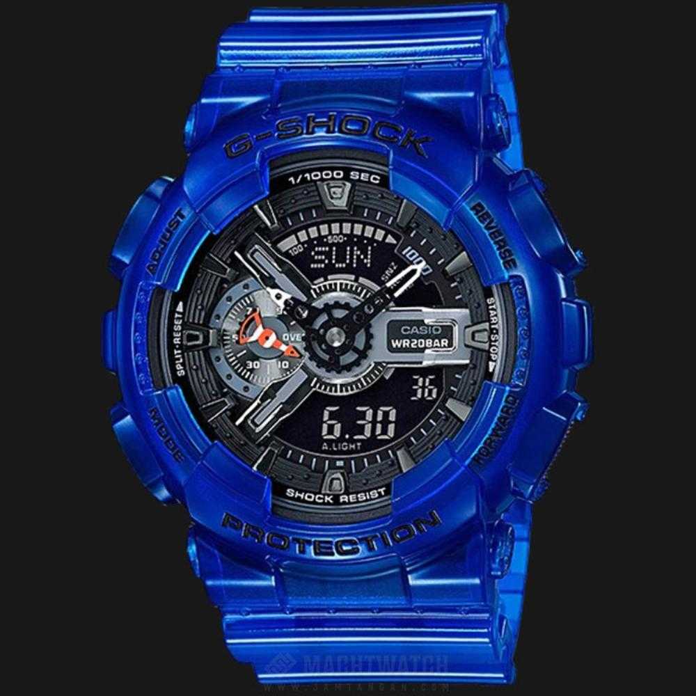 CASIO G-SHOCK GA-110CR-2ADR DIGITAL QUARTZ BLUE RESIN MEN'S WATCH - H2 Hub Watches