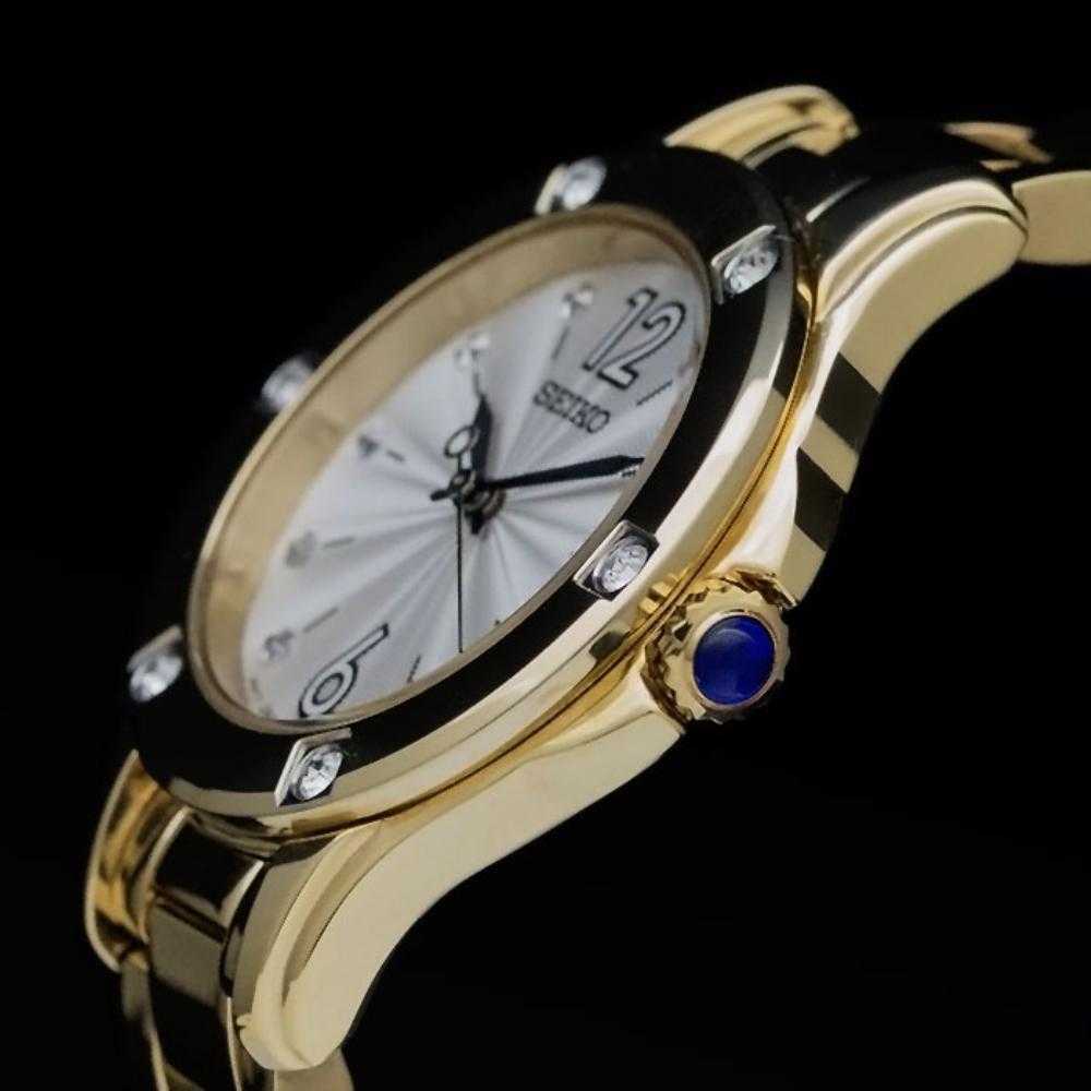 SEIKO GENERAL SRZ424P1 ANALOG GOLD STAINLESS STEEL WOMEN'S WATCH - H2 Hub Watches