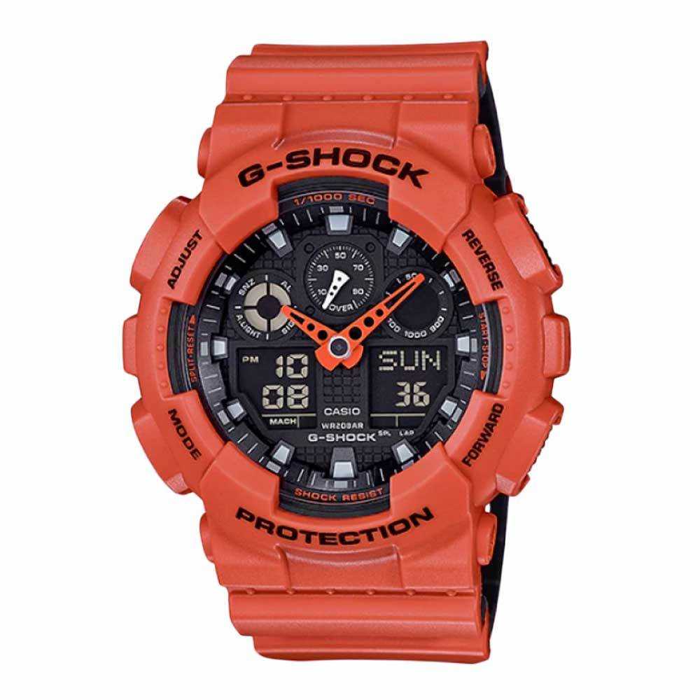 CASIO G-SHOCK GA-100L-4ADR DIGITAL QUARTZ RED RESIN UNISEX'S WATCH - H2 Hub Watches