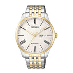 CITIZEN NH8354-58AB AUTOMATIC TWO TONE GOLD STAINLESS STEEL MEN'S WATCH - H2 Hub Watches