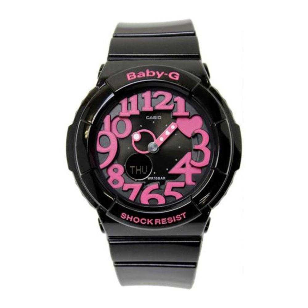 CASIO BABY-G BGA-130-1BDR DIGITAL QUARTZ BLACK RESIN WOMEN'S WATCH - H2 Hub Watches