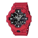 CASIO G-SHOCK GA-700-4ADR DIGITAL QUARTZ RED RESIN MEN'S WATCH - H2 Hub Watches