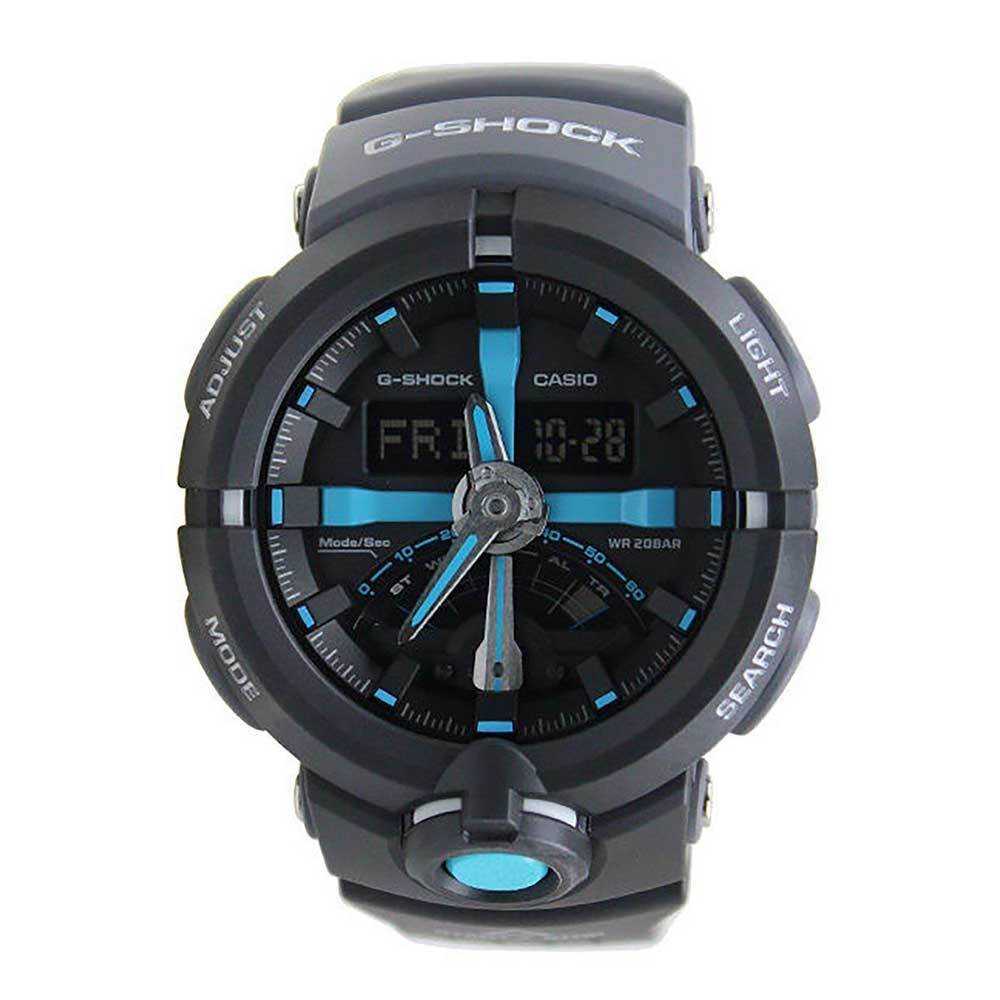CASIO G-SHOCK GA-500P-1ADR DIGITAL QUARTZ BLACK RESIN MEN'S WATCH - H2 Hub Watches