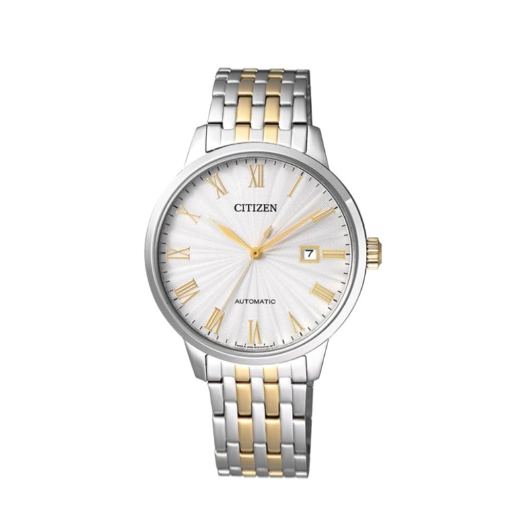 CITIZEN NJ0084-59A AUTOMATIC SILVER STAINLESS STEEL MEN'S WATCH - H2 Hub Watches