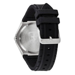 FERRARI ASPIRE ANALOG QUARTZ SILVER STAINLESS STEEL 0830537 BLACK SILICONE STRAP MEN'S WATCH - H2 Hub Watches