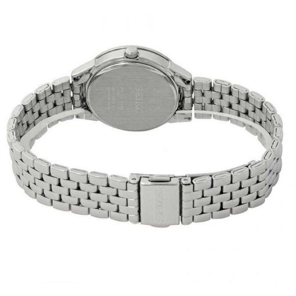 SEIKO GENERAL SUR695P1 QUARTZ STAINLESS STEEL WOMEN'S SILVER WATCH - H2 Hub Watches