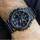 CASIO G-SHOCK GA-100BT-1ADR DIGITAL QUARTZ BLACK RESIN MEN'S WATCH - H2 Hub Watches
