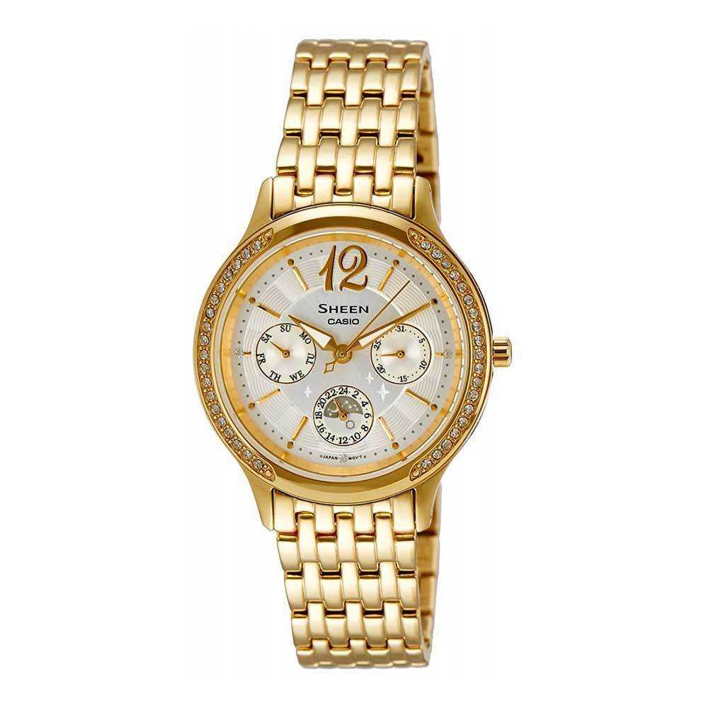 CASIO SHEEN SHE-3030GD-7AUDR QUARTZ GOLD STAINLESS STEEL WOMEN'S WATCH - H2 Hub Watches