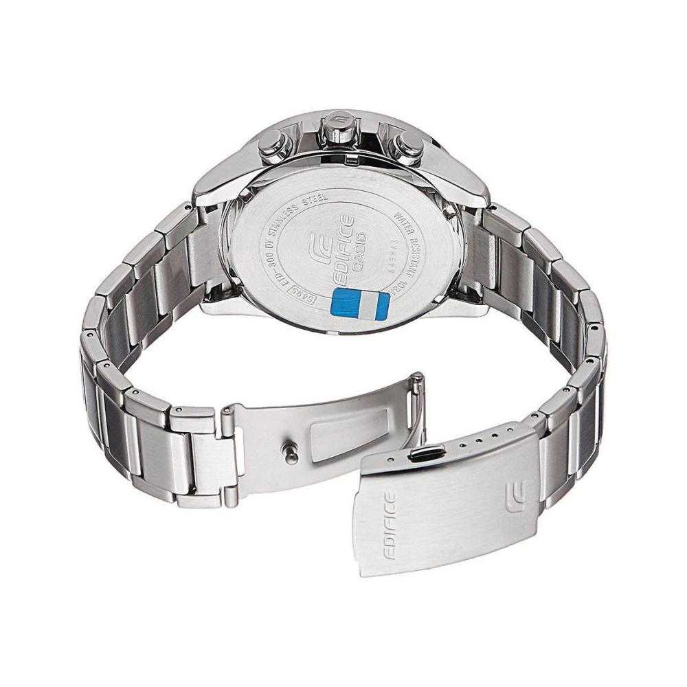 CASIO EDIFICE ETD-300D-3AVUDF CHRONOGRAPH SILVER STAINLESS STEEL MEN'S WATCH - H2 Hub Watches