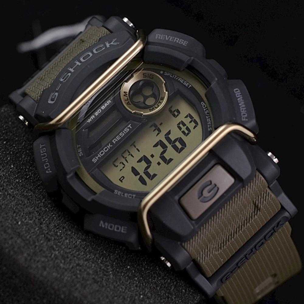 CASIO G-SHOCK GD-400-9DR DIGITAL QUARTZ GREY GREEN RESIN MEN'S WATCH - H2 Hub Watches