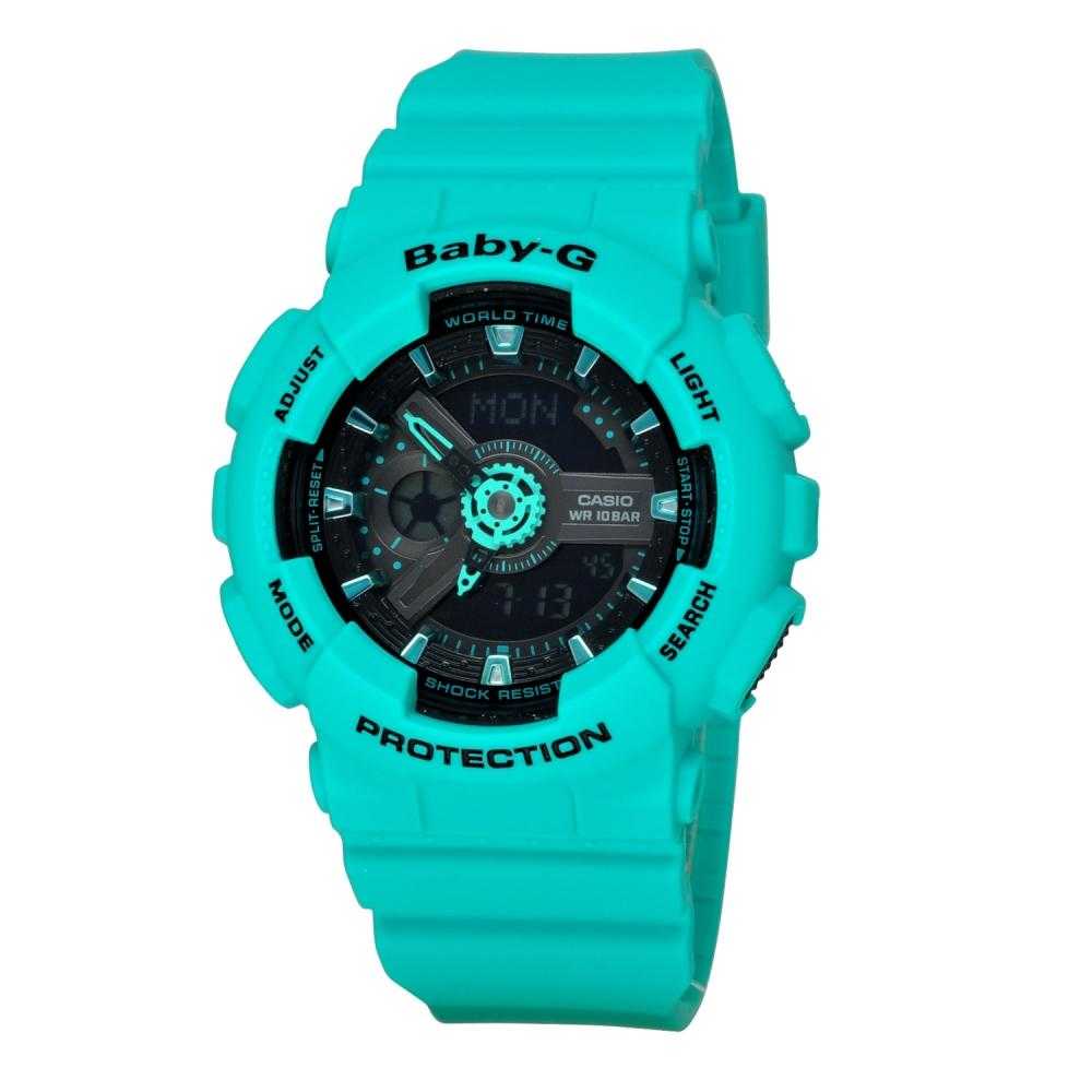 CASIO BABY-G BA-111-3ADR DIGITAL QUARTZ BLUE RESIN WOMEN'S WATCH - H2 Hub Watches