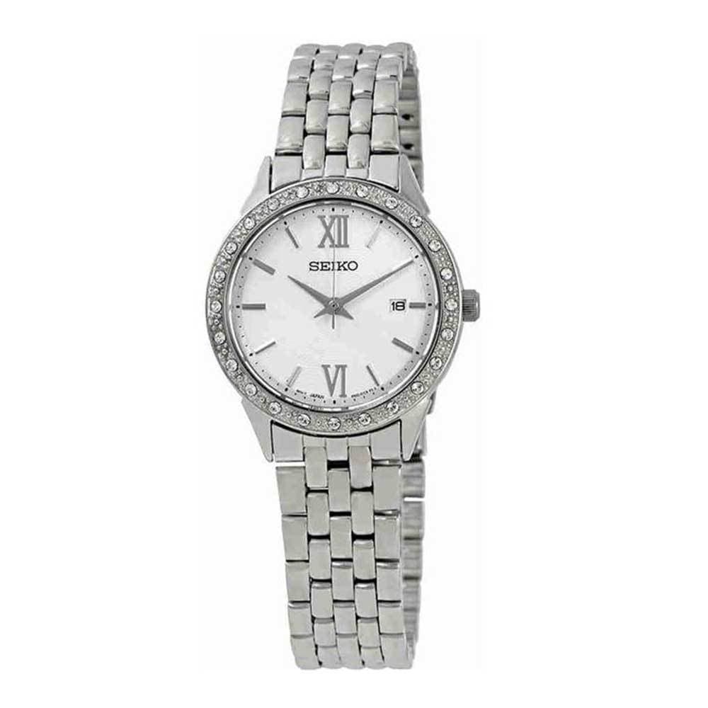 SEIKO GENERAL SUR695P1 QUARTZ STAINLESS STEEL WOMEN'S SILVER WATCH - H2 Hub Watches