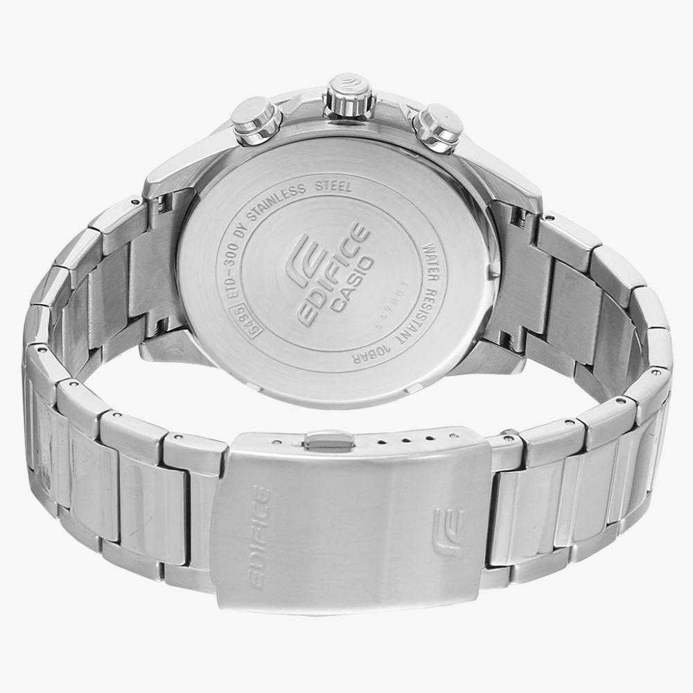 CASIO EDIFICE ETD-300D-3AVUDF CHRONOGRAPH SILVER STAINLESS STEEL MEN'S WATCH - H2 Hub Watches