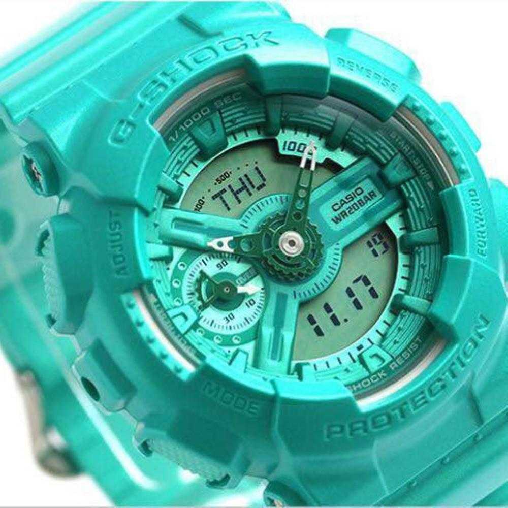 CASIO G-SHOCK GMA-S110VC-3ACR DIGITAL QUARTZ GREEN RESIN MEN'S WATCH - H2 Hub Watches