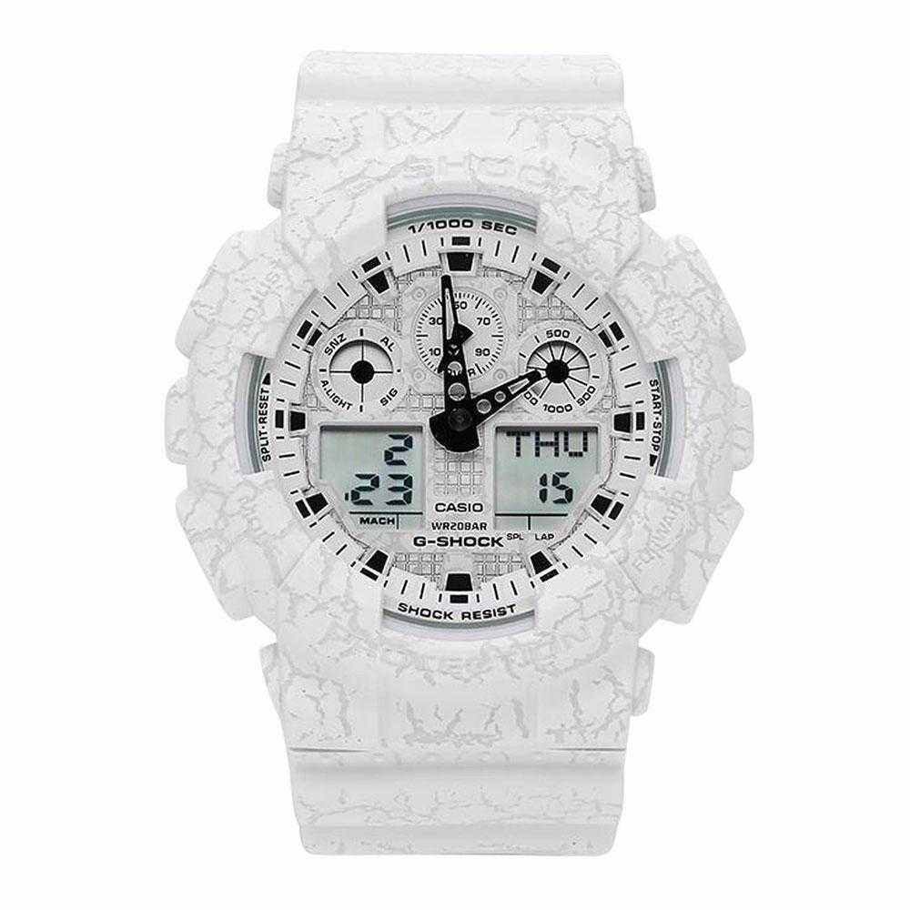 CASIO G-SHOCK GA-100CG-7ADR DIGITAL QUARTZ WHITE RESIN MEN'S WATCH - H2 Hub Watches