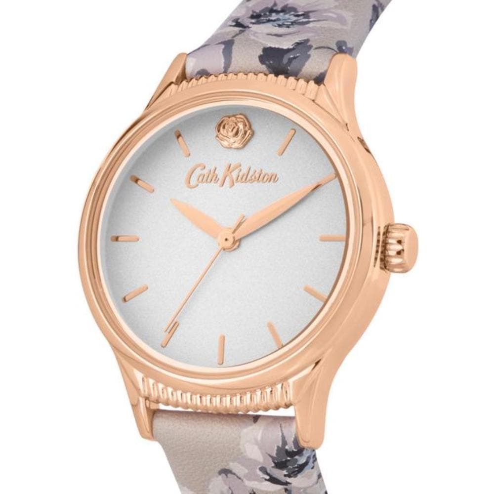 CATH KIDSTON PEMBROKE ROSE GREY PRINTED STRAP ALLOY CKL090E WOMEN'S WATCH - H2 Hub Watches