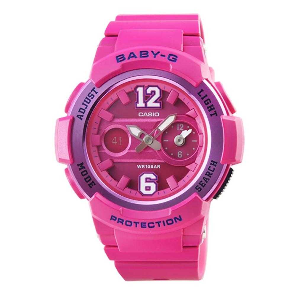 CASIO BABY-G BGA-210-4B2DR DIGITAL QUARTZ PINK RESIN WOMEN'S WATCH - H2 Hub Watches