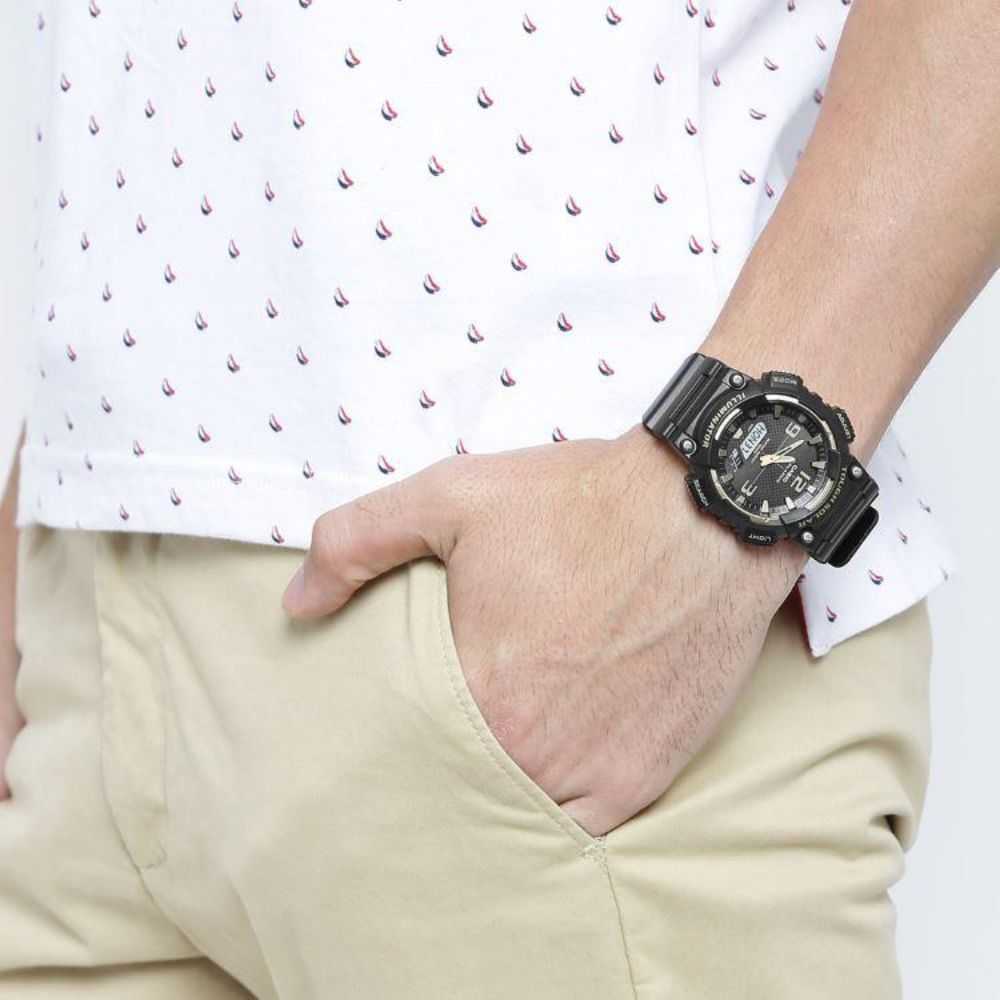 CASIO GENERAL AQ-S810W-1A3VDF SOLAR DIGITAL BLACK RESIN UNISEX'S WATCH - H2 Hub Watches