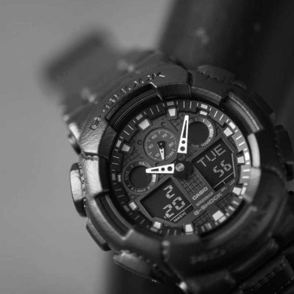 CASIO G-SHOCK GA-100BT-1ADR DIGITAL QUARTZ BLACK RESIN MEN'S WATCH - H2 Hub Watches
