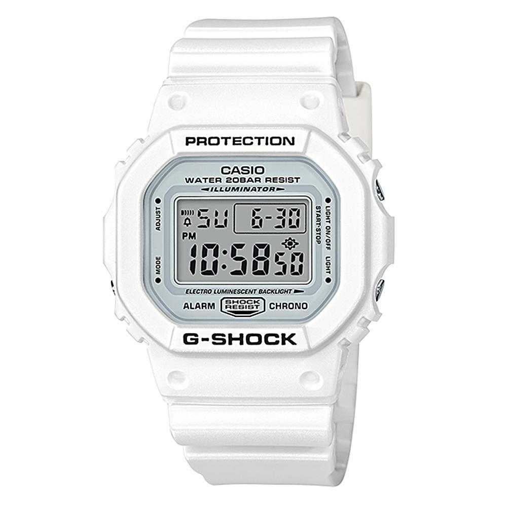 CASIO G-SHOCK DW-5600MW-7DR DIGITAL QUARTZ WHITE RESIN MEN'S WATCH - H2 Hub Watches