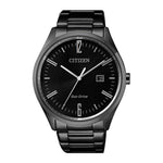CITIZEN BM7355-82E ECO-DRIVE BLACK STAINLESS STEEL MEN'S WATCH - H2 Hub Watches