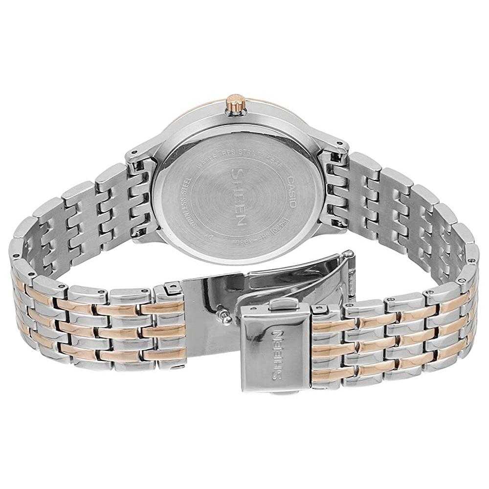 CASIO SHEEN SHE-3030BSG-7AUDR QUARTZ TWO TONE STAINLESS STEEL WOMEN'S WATCH - H2 Hub Watches