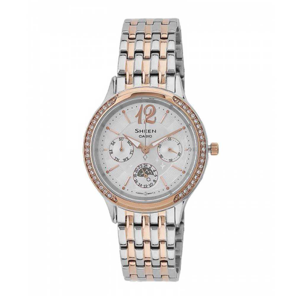 CASIO SHEEN SHE-3030BSG-7AUDR QUARTZ TWO TONE STAINLESS STEEL WOMEN'S WATCH - H2 Hub Watches