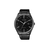 CITIZEN BM7355-82E ECO-DRIVE BLACK STAINLESS STEEL MEN'S WATCH - H2 Hub Watches