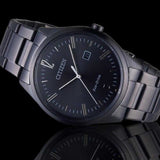 CITIZEN BM7355-82E ECO-DRIVE BLACK STAINLESS STEEL MEN'S WATCH - H2 Hub Watches