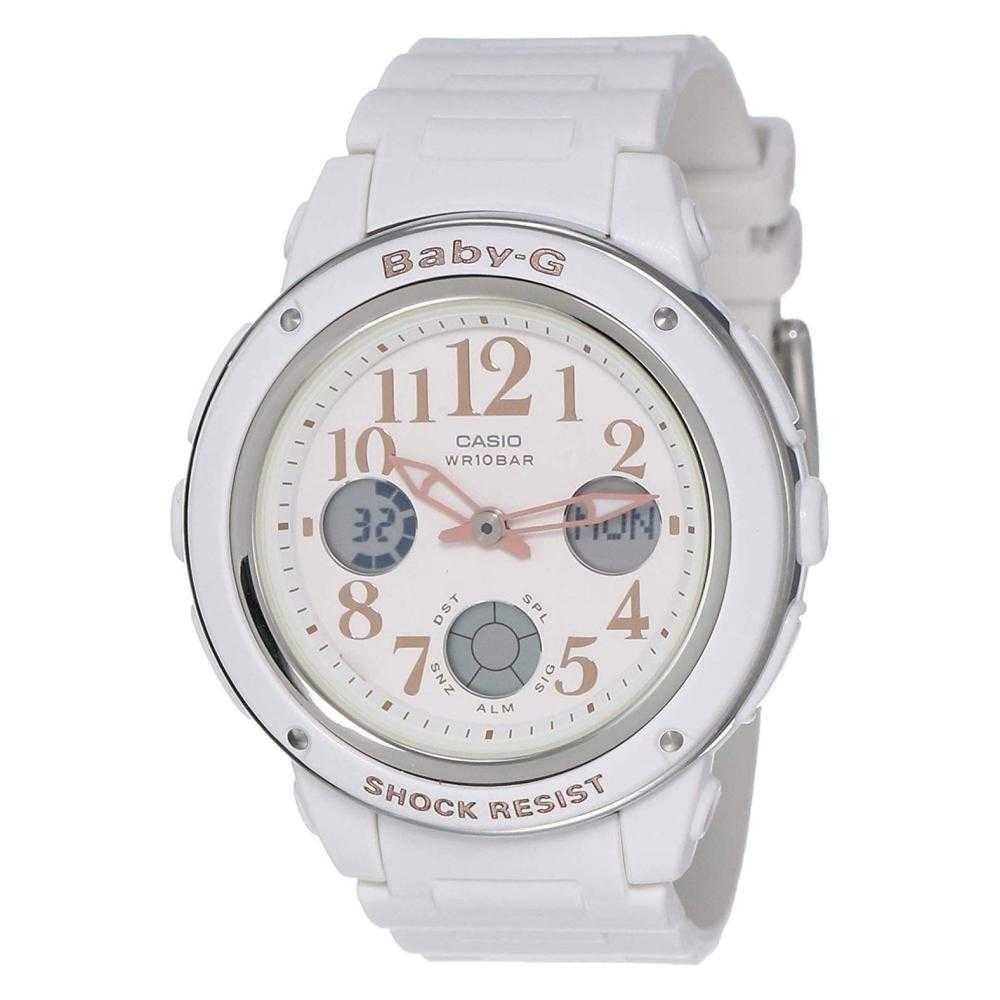CASIO BABY-G BGA-150EF-7BDR DIGITAL QUARTZ WHITE RESIN WOMEN'S WATCH - H2 Hub Watches
