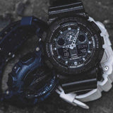 CASIO G-SHOCK GA-100CG-1ADR DIGITAL QUARTZ BLACK RESIN MEN'S WATCH - H2 Hub Watches